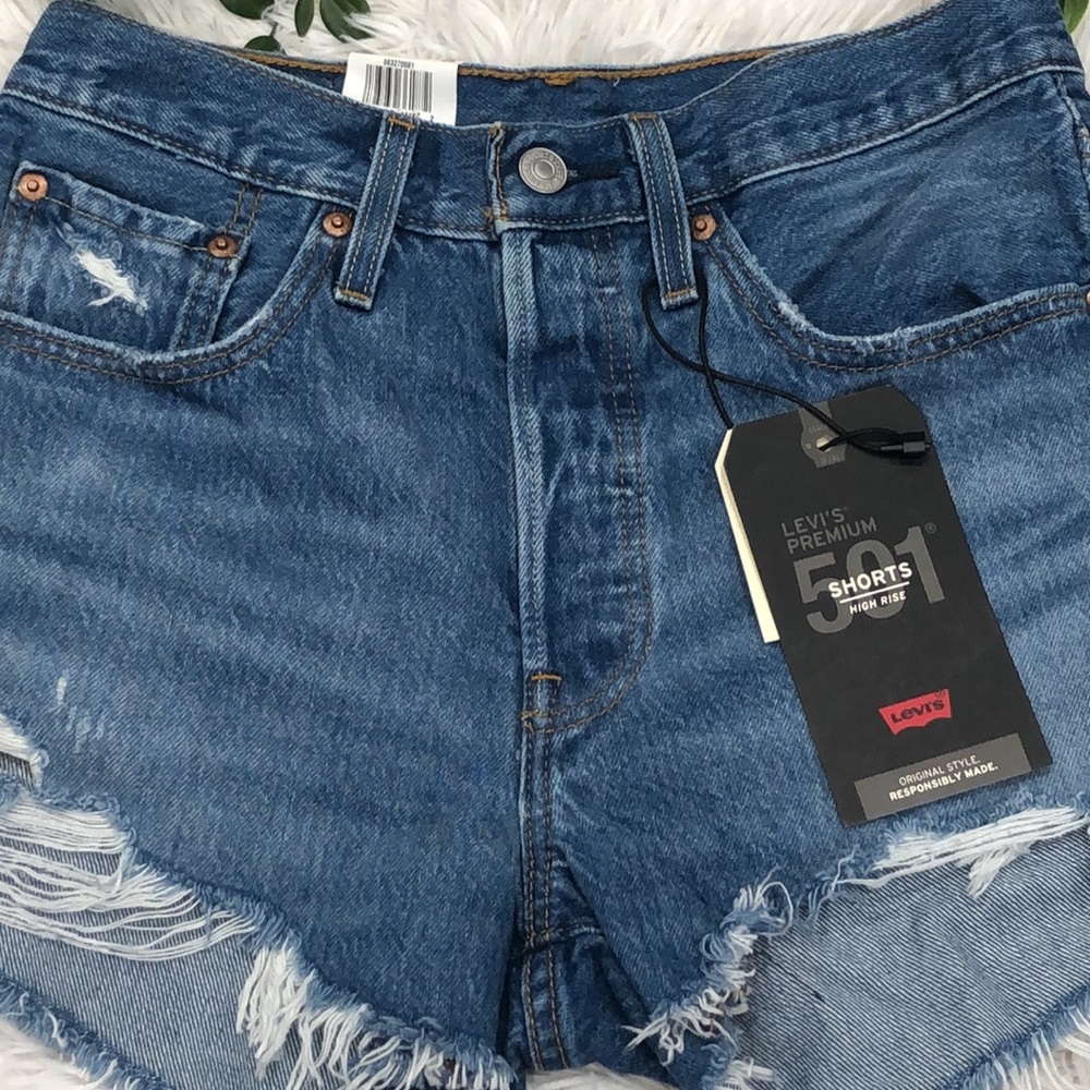 501 LEVI’S CUT OFF SHORTS - Picture 2 of 10